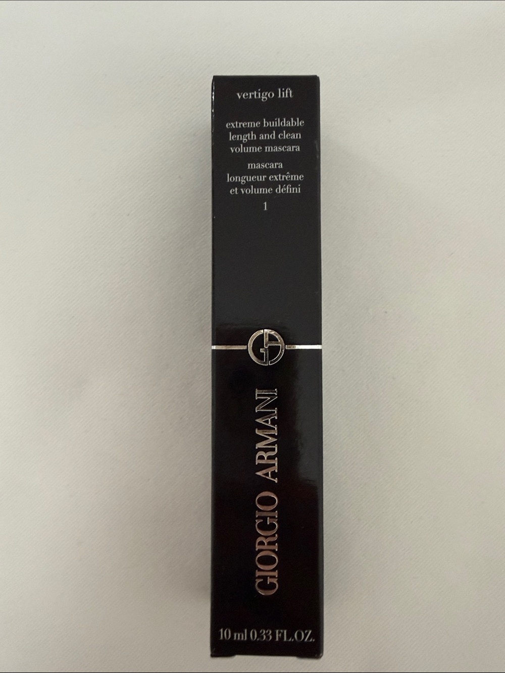 Giorgio Armani Vertigo Lift Mascara – Black Gloss Packaging